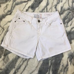 Levi Strauss White Denim Shorts